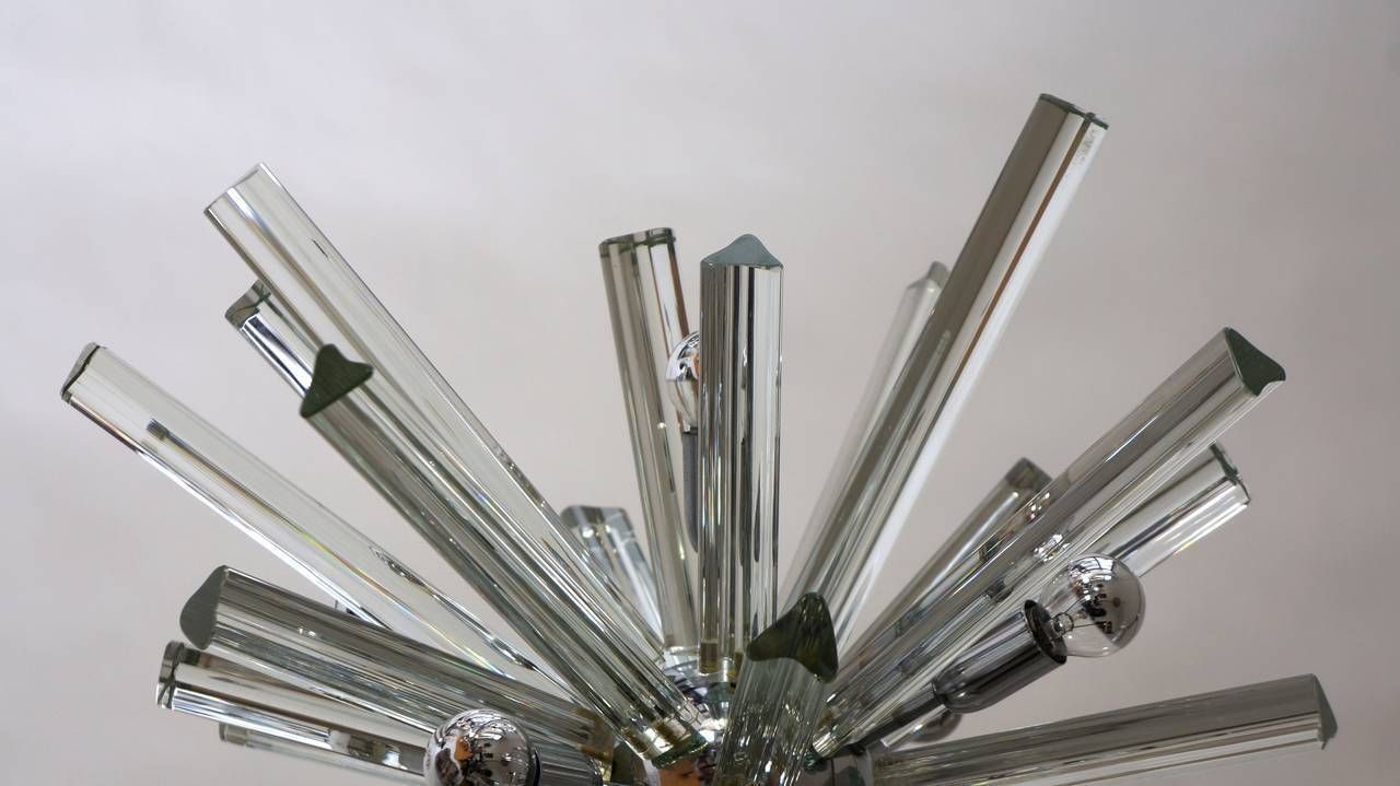 Mid Century Modernist Murano Glass Rod Sputnik Chandelier photo buy