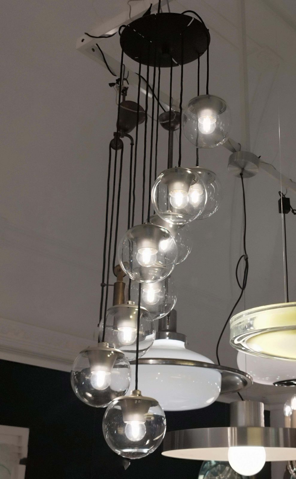 Gino Sarfatti For Arteluce Model 2095/9 Ceiling Lamp , Italy, 1958 photo for sale