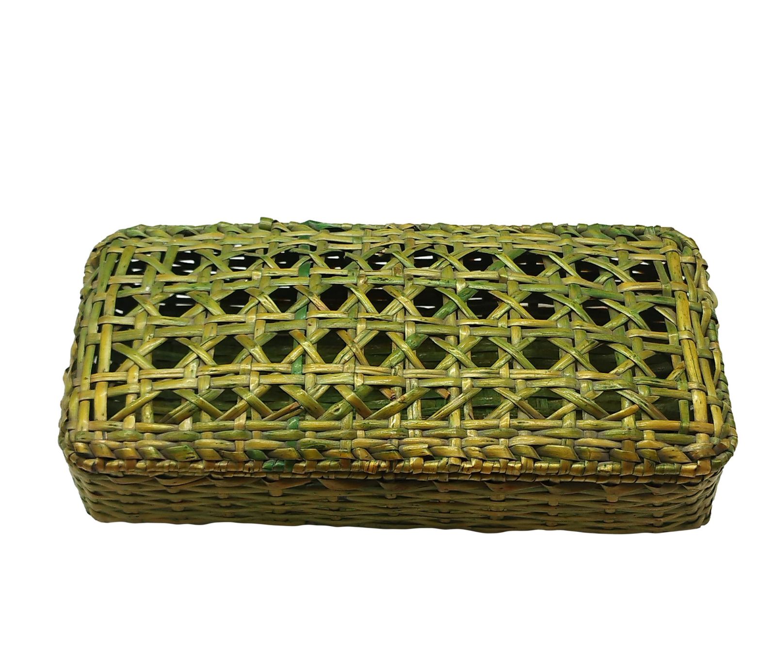 Wicker And Vienna Straw Jewelry Basket, Italy 1960s photo 170.0