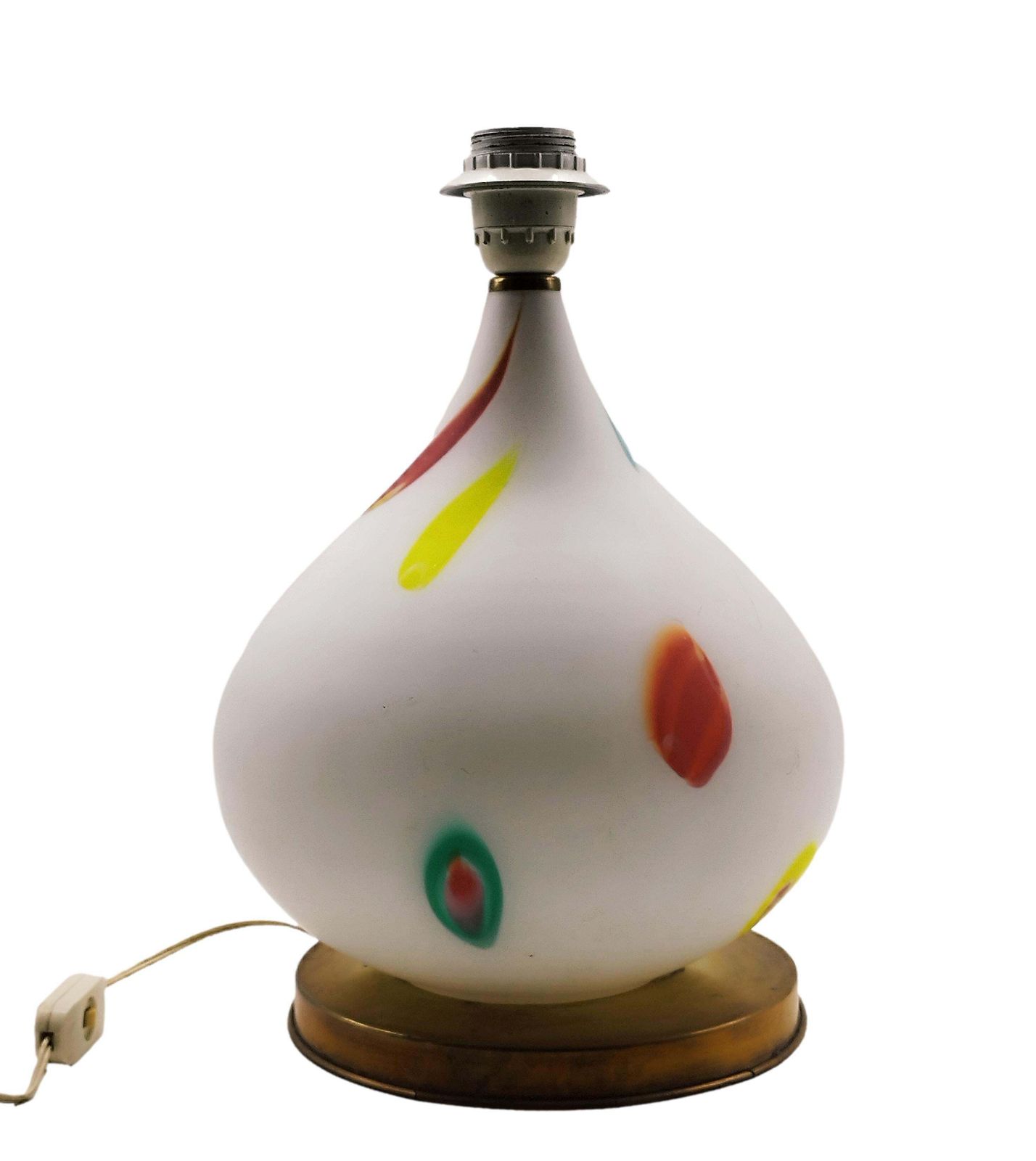 Dino Martens For Aureliano Toso Attrib. Murano Glass Table Lamp, Italy 1960s photo furniture