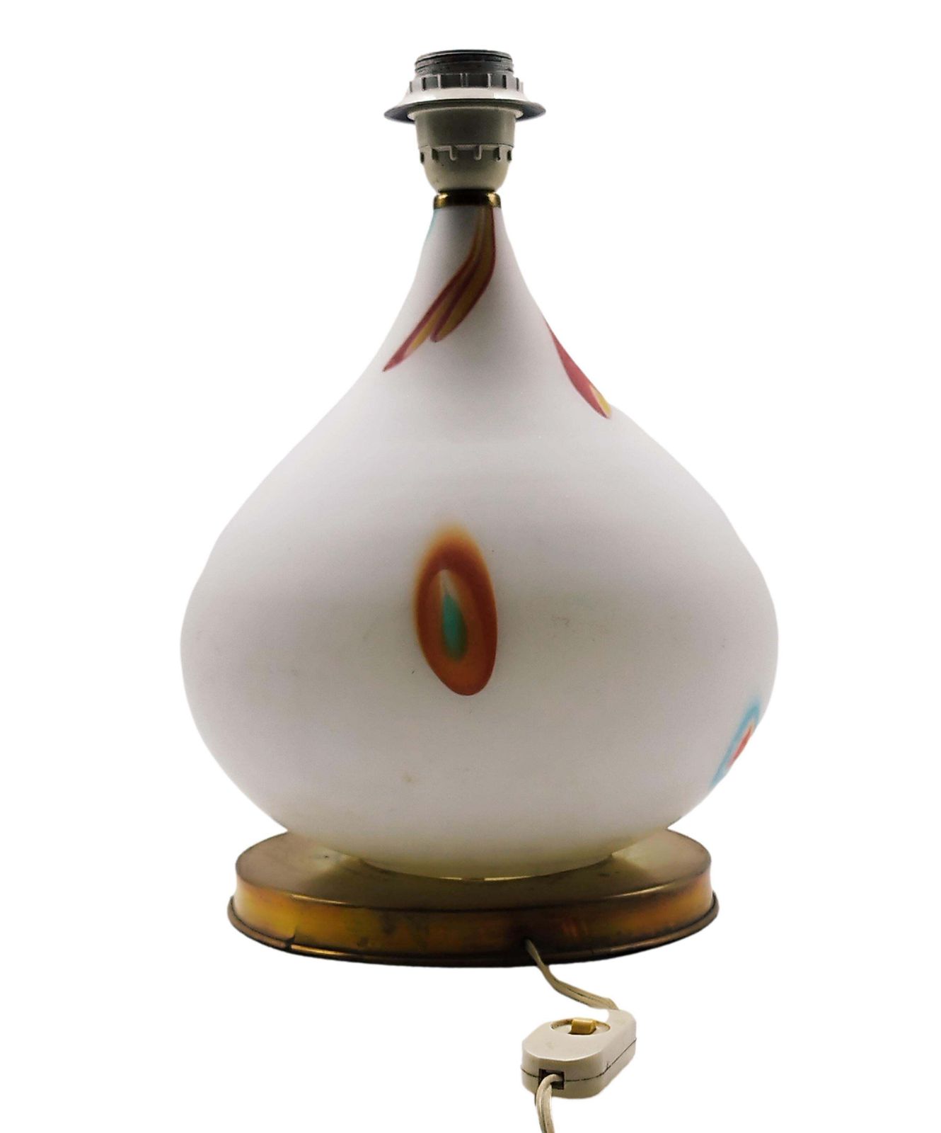 Dino Martens For Aureliano Toso Attrib. Murano Glass Table Lamp, Italy 1960s photo for sale