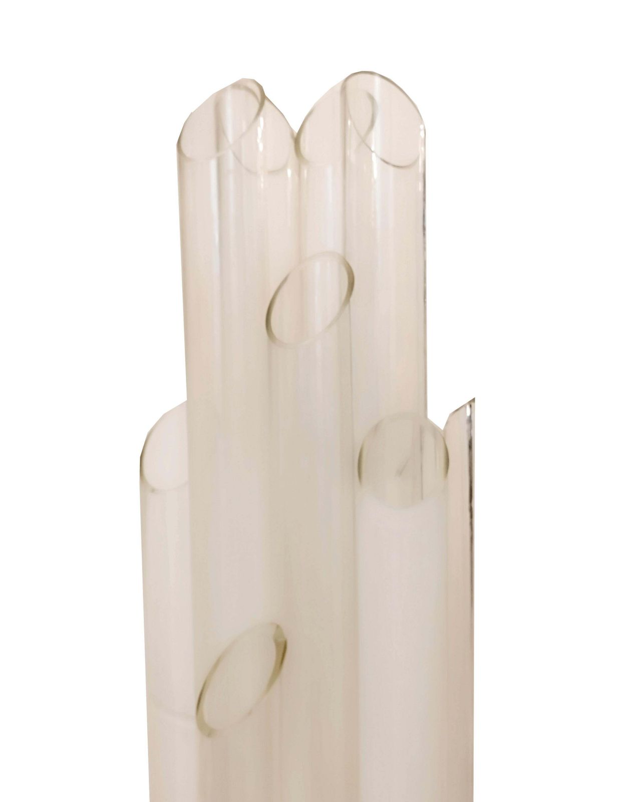 Carlo Nason Chromed Metal And Murano Glass Floor Lamp, Italy 1970s photo furniture