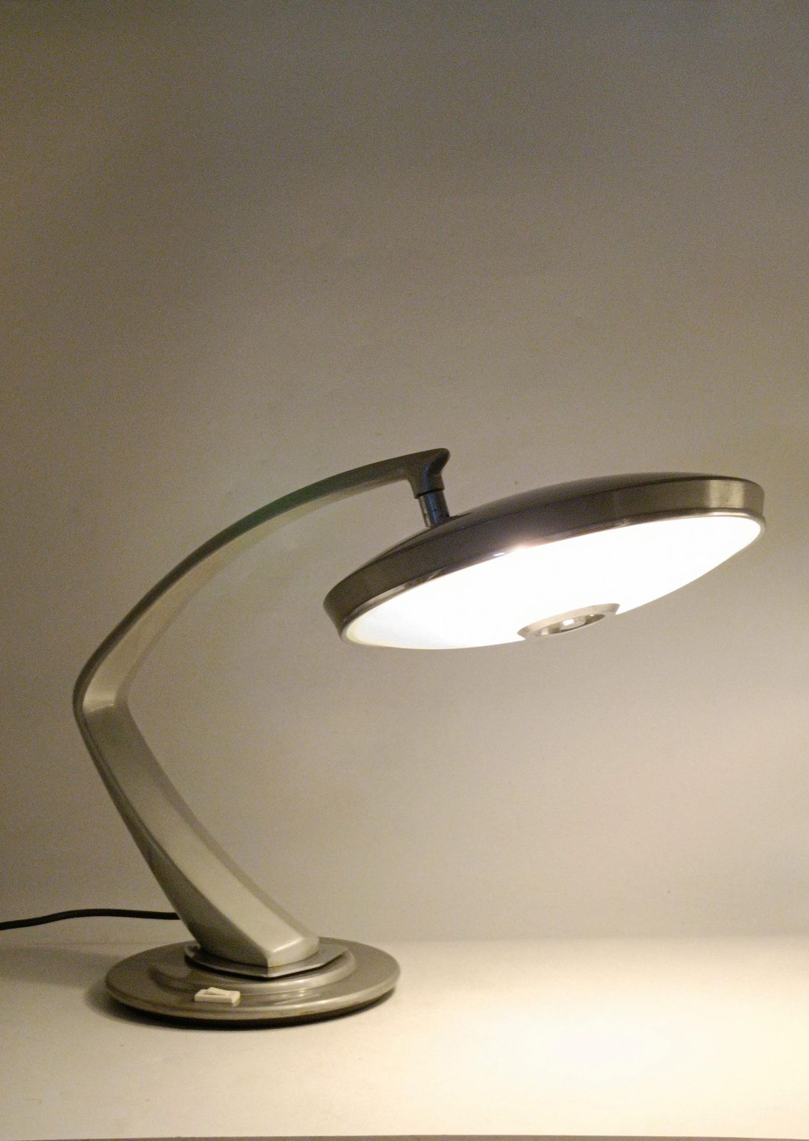 Luis Perez De La Oliva For Fase Table Lamp "Boomerang 2000," Spain 1970s photo buy