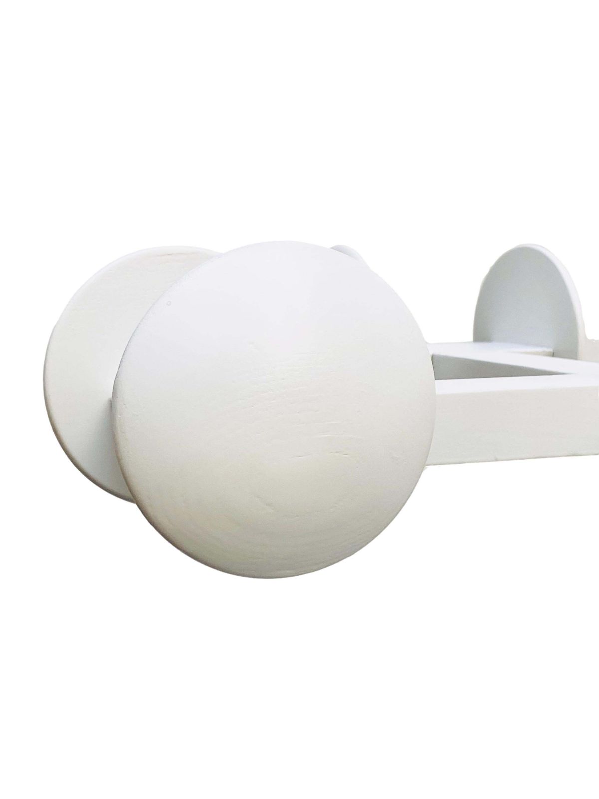 Modern White Lacquered Wood Coat Rack, Italy, 1970s photo furniture