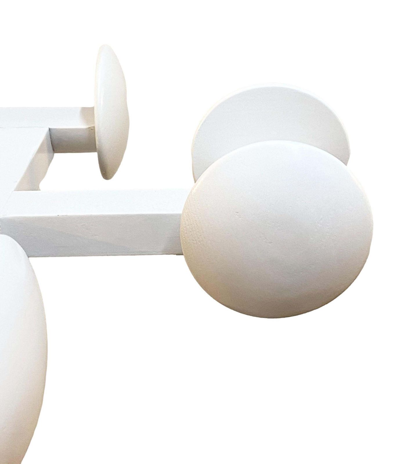 Modern White Lacquered Wood Coat Rack, Italy, 1970s photo vinterior
