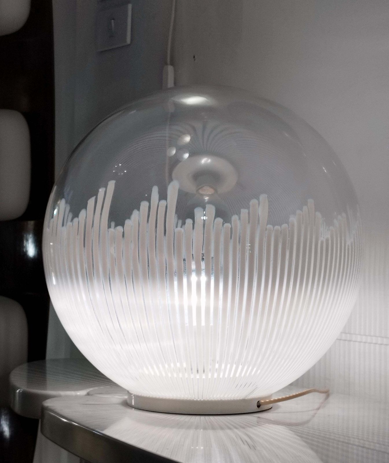 Ludovico Diaz De Santillana For Venini "Anemone" Table Lamp, Italy, 1970s photo for sale