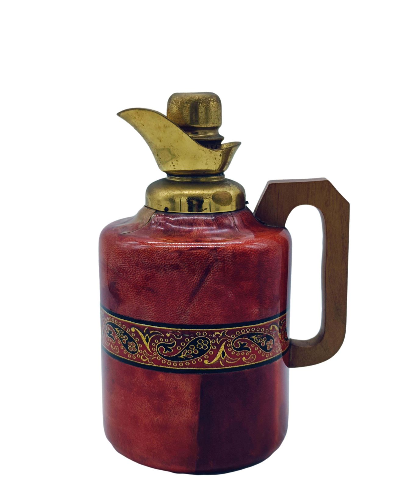 Aldo Tura For Macabo Goatskin And Brass Carafe, Italy 1960s photo furniture