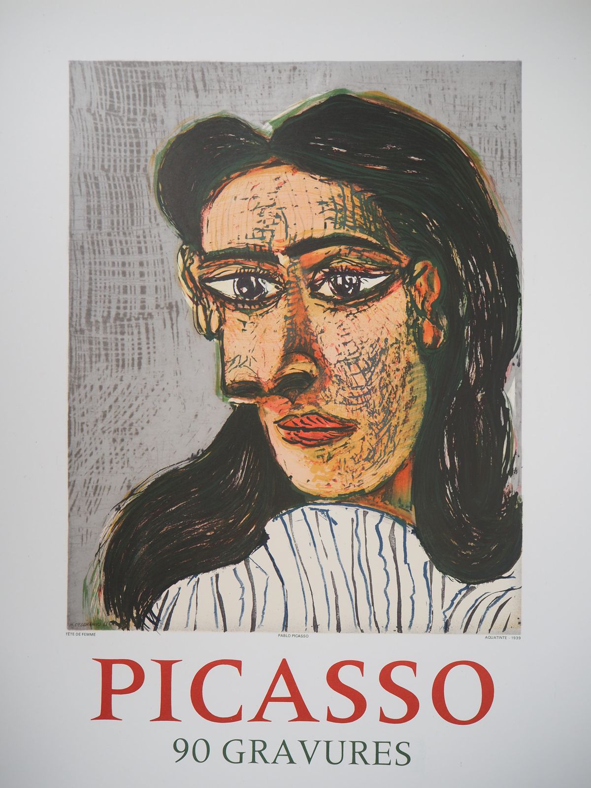 Woman Portrait   Lithograph Poster : Berggruen    Mourlot 1971 (Cwiklitzer #386)1971 photo furniture