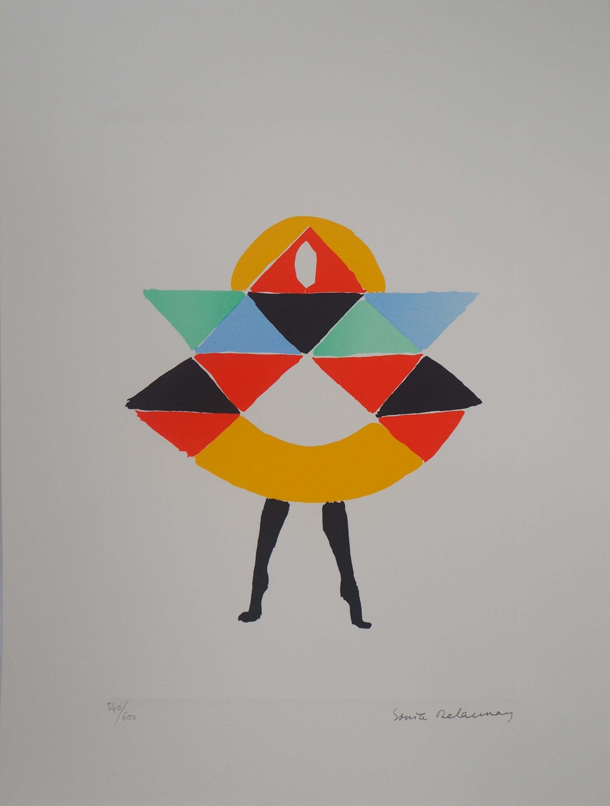 Sonia Delaunaycarnival Dress   Lithograph (Artcurial Edition)1994