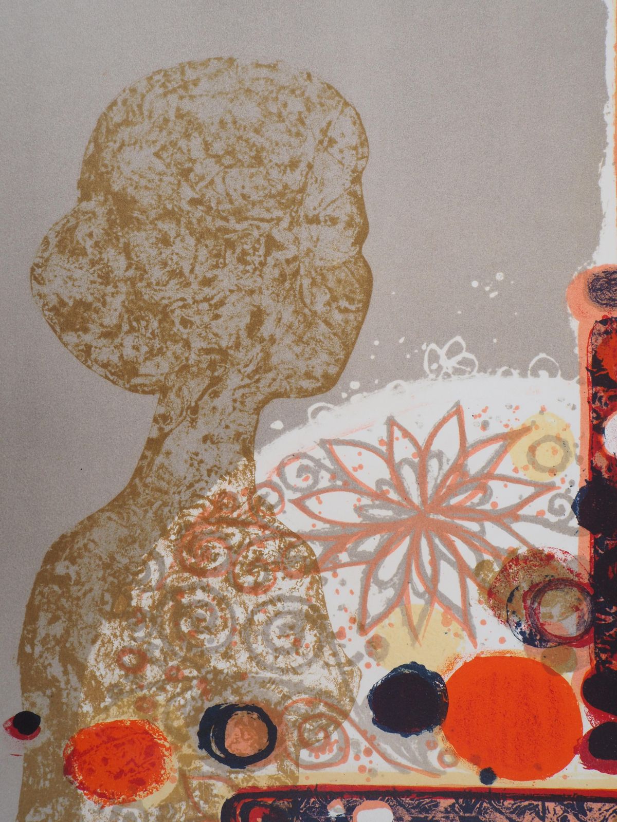 Frederic Menguywoman With Fruits   Original Lithograph Handsigned Numbered1972 photo for sale