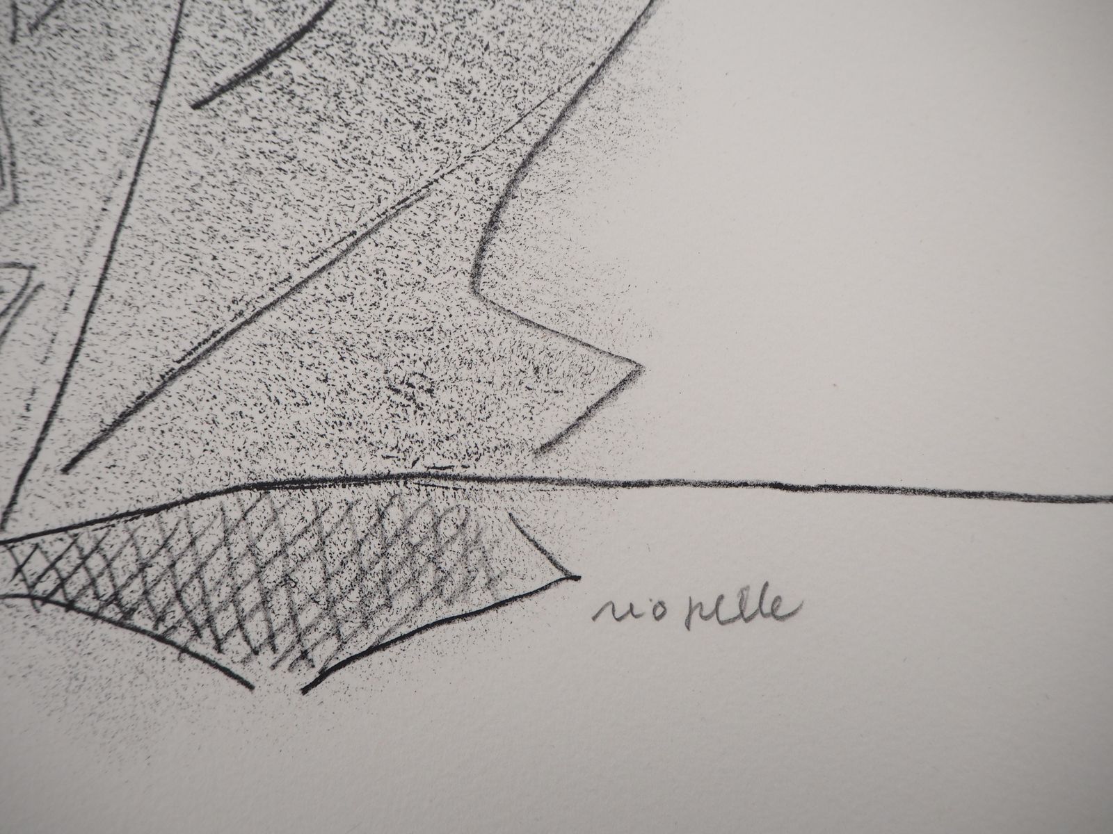 Jean Paul Riopelletribute To Nelligan : The Leafs   Original Lithograph, Handsigned1979 photo 680.0