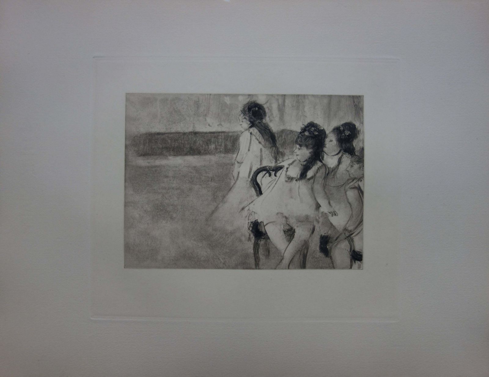 (After) Edgar Degaswhorehouse Scene : Prostitutes Dressed As Ballerinas   Etching1935 photo furniture