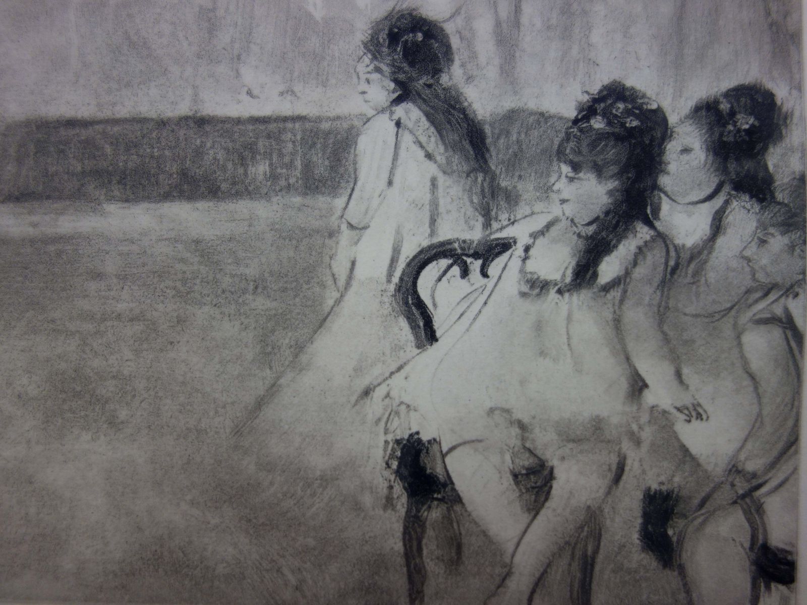 (After) Edgar Degaswhorehouse Scene : Prostitutes Dressed As Ballerinas   Etching1935 photo for sale