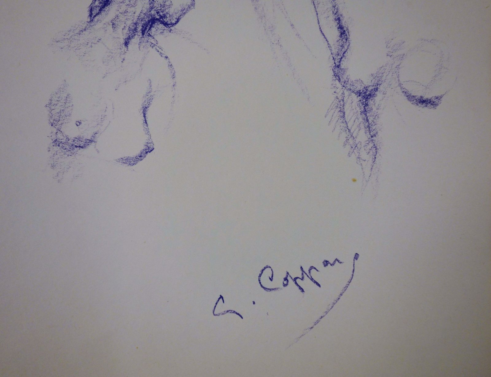 Gaston Coppensfour Studies Of Jeanne   Original Signed Charcoals Drawing photo furniture