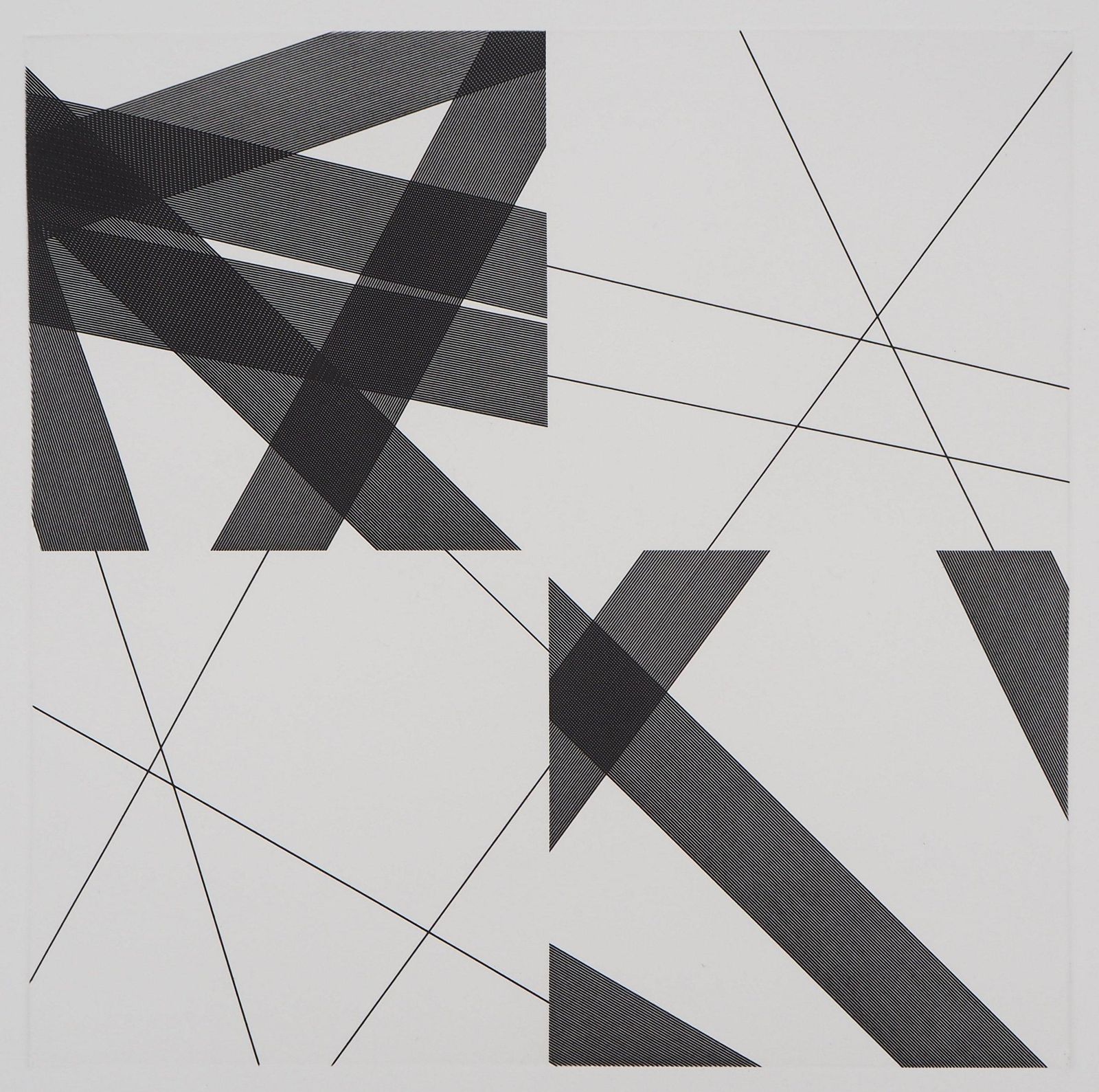 Francois Morelletop Art : Geometrical Abstraction   Original Etching With Aquatint2006 photo furniture