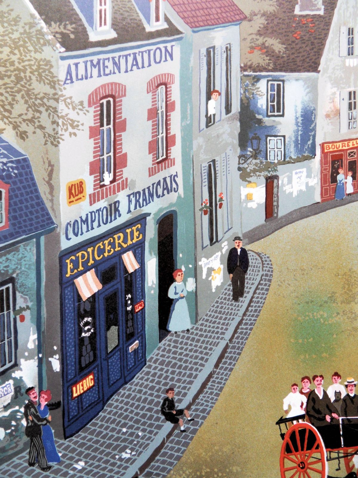 Michel Delacroixfrance : Traditional Village   Lithograph Poster1979 photo Art