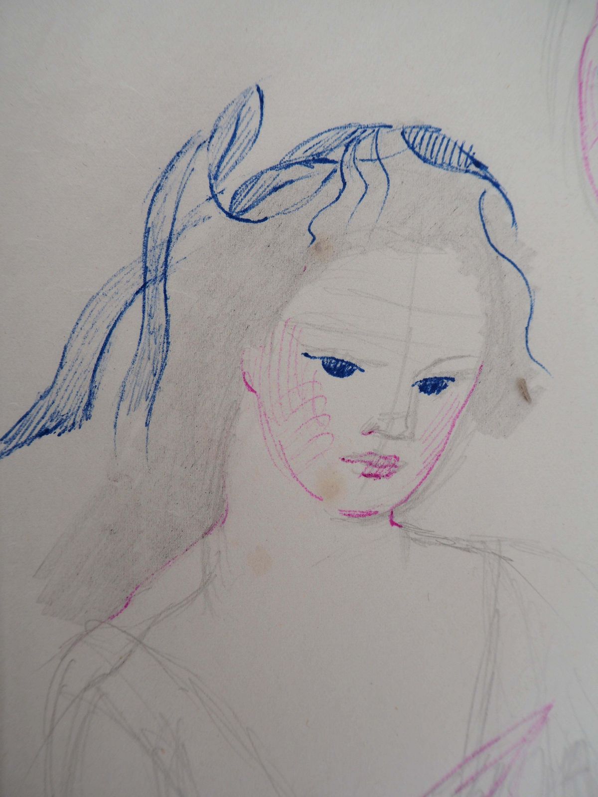 Marie Laurencinlovers   Original Ink And Pencil Drawing, 19531953 photo Art