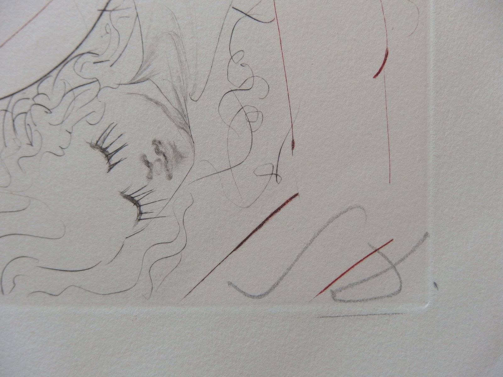 Tristan Blessé ("Tristan Wounded"), Original Etching, Handsigned1970 photo 850.0