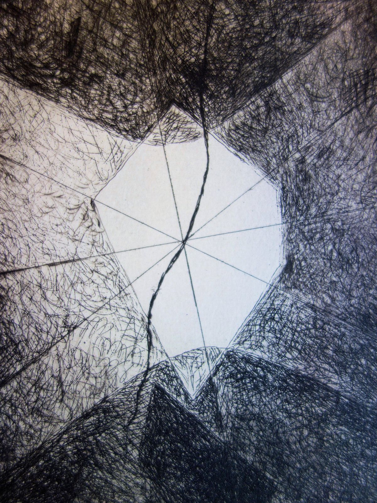 Josef Simaabstract Window   Original Color Etching And Aquatint   19671967 photo for sale