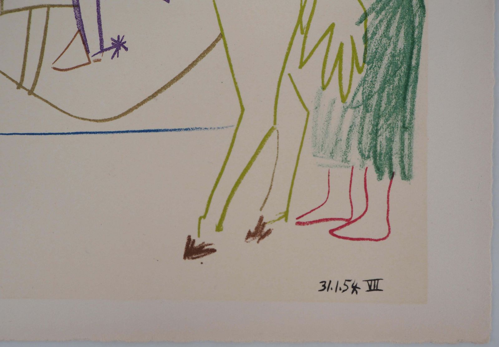 (After) Pablo Picassothe Parade   Lithograph On Wove Paper   Verve, Mourlot 1954 photo vintage