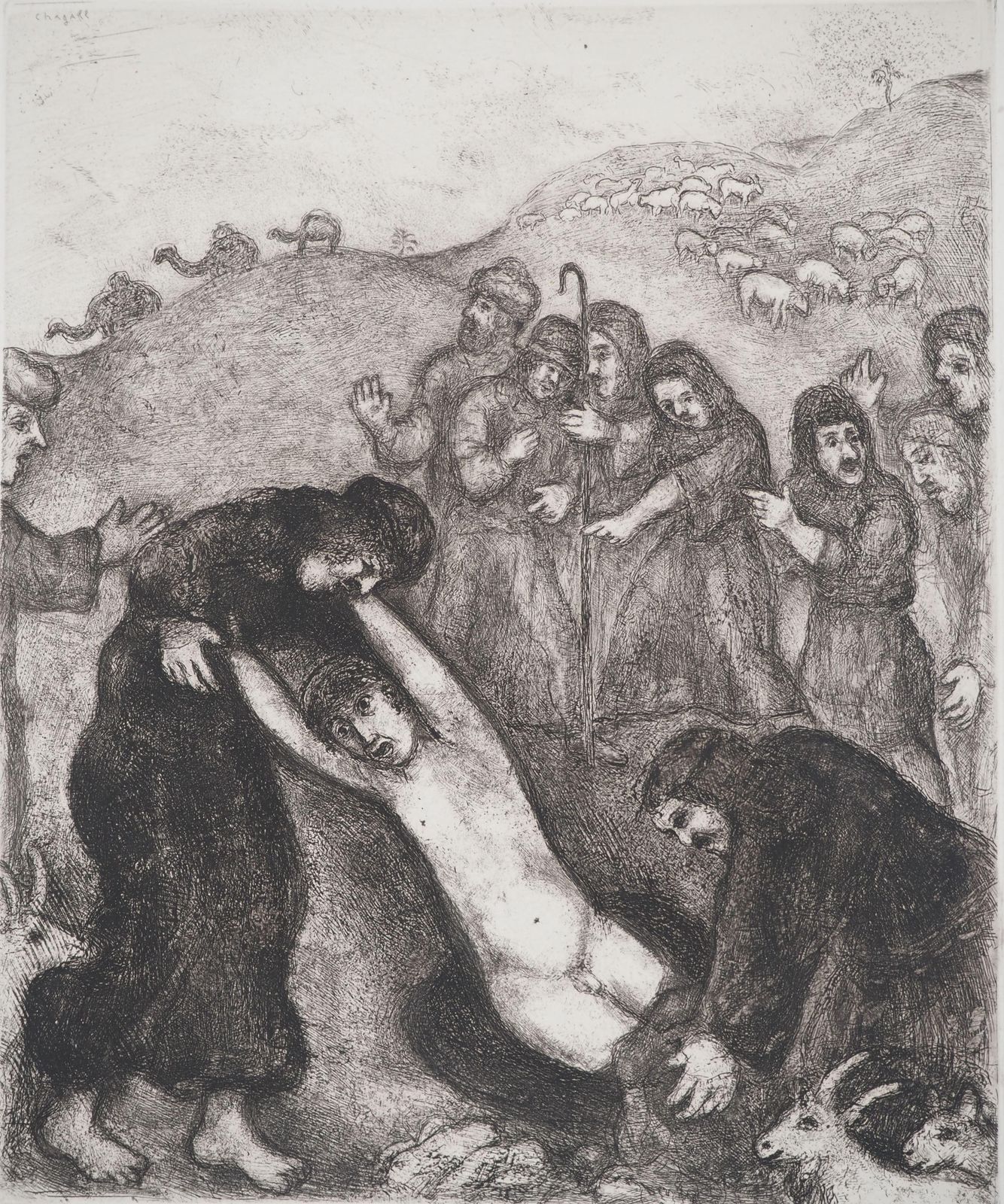 Marc Chagallbible: Joseph And His Brothers, 1939   Original Etching1939 photo furniture