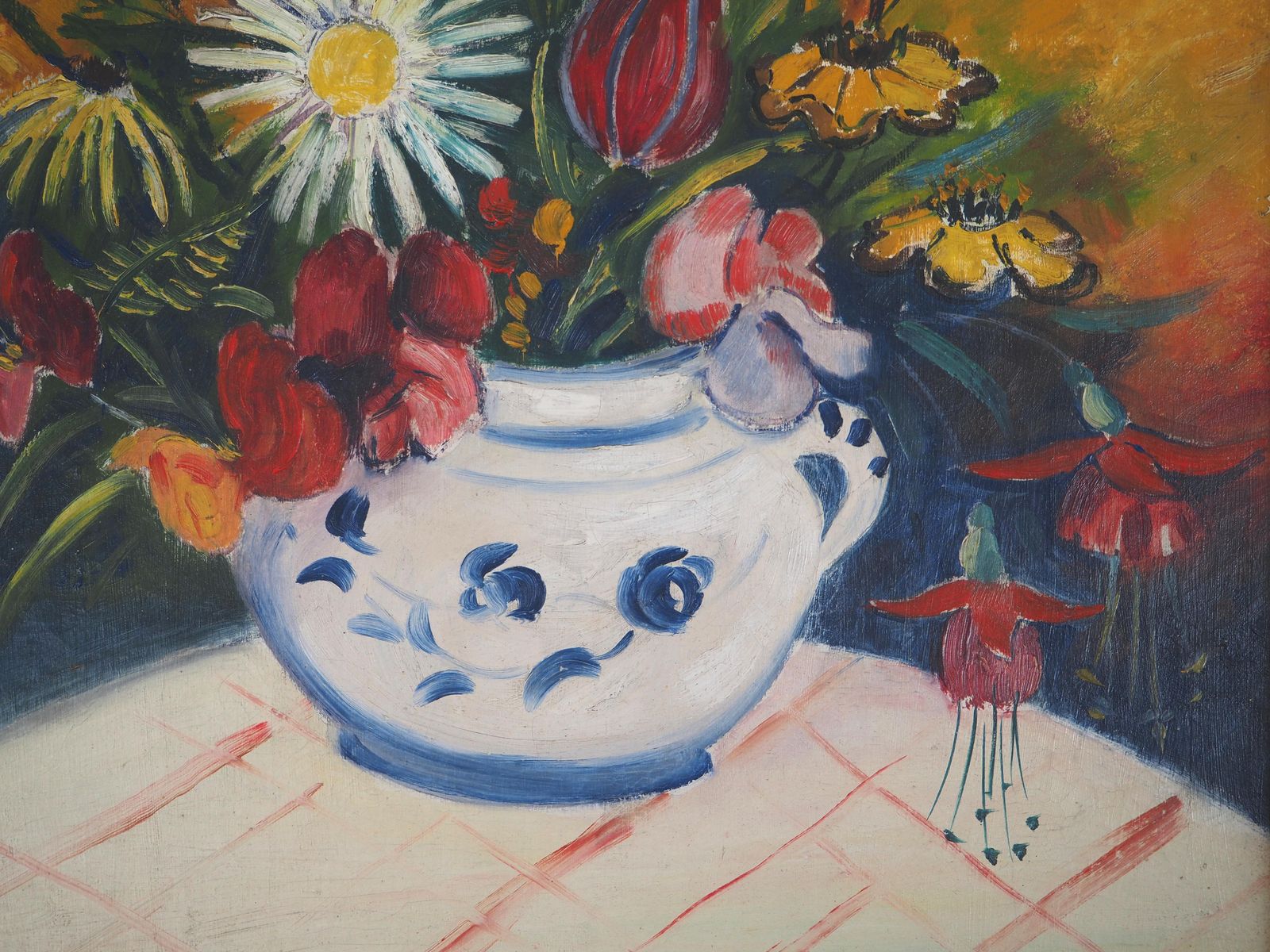 élisée Maclettribute To Van Gogh : Flowers On Yellow Background   Oil On Canvas   Signed photo buy