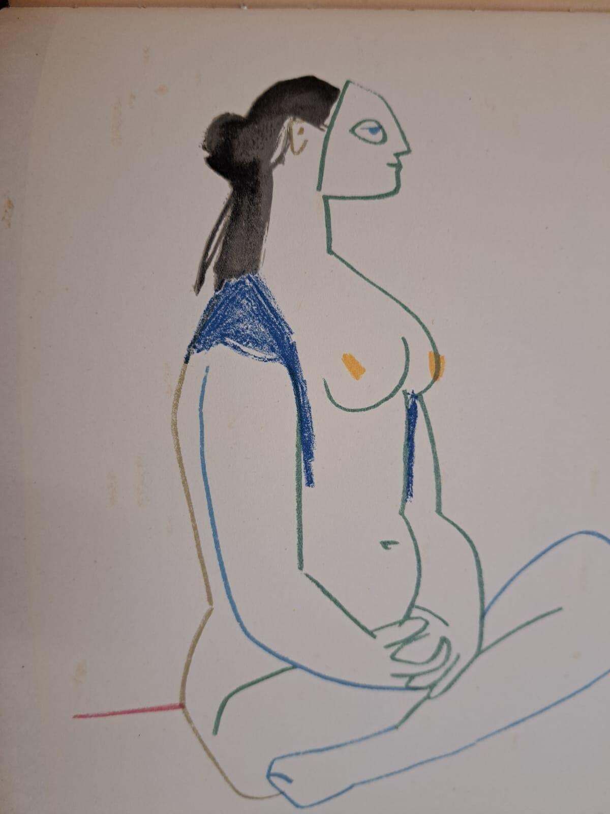 Pablo Picassocomédie Humaine : The King's Muse   Lithograph (Mourlot)1954 photo buy