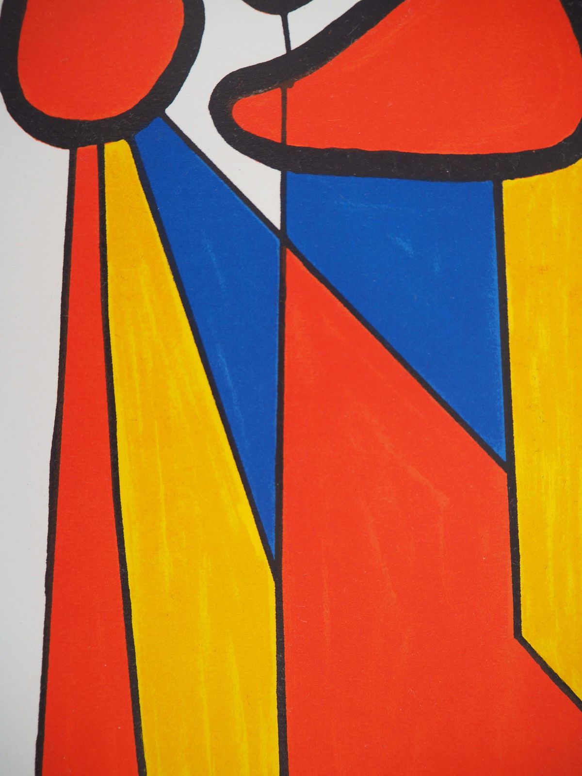 Alexander Caldercomposition In Red, Yellow And Blue   Lithograph   Mourlot, 19721972 photo Art