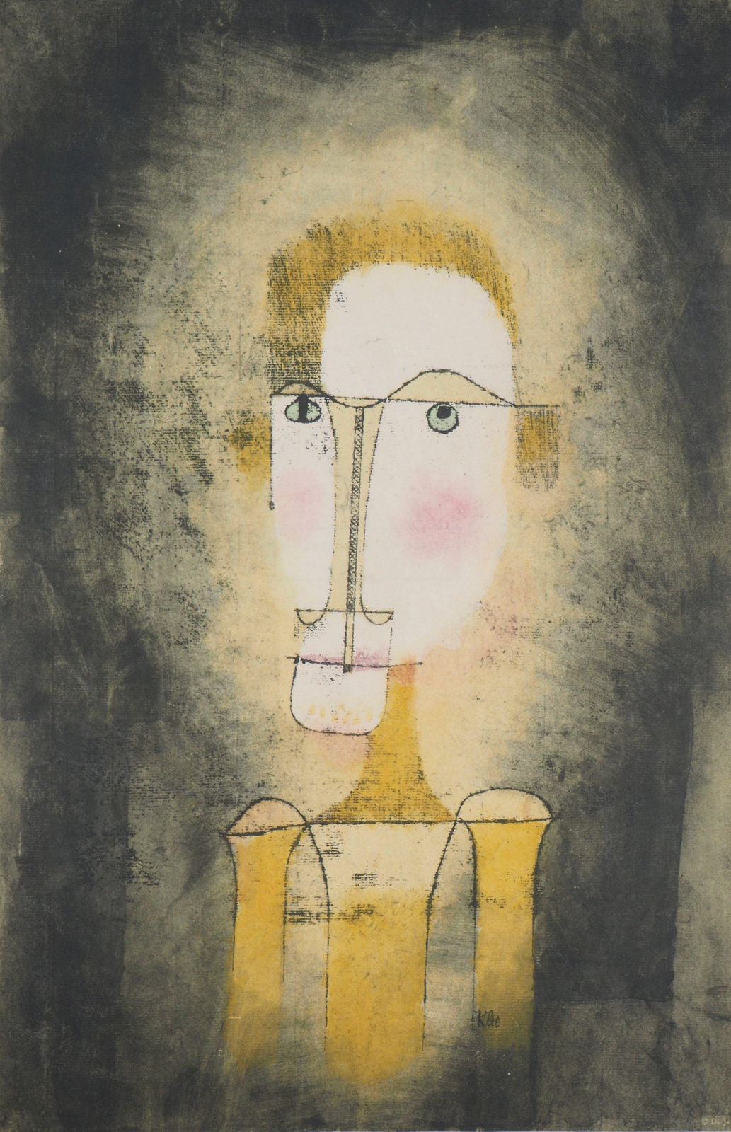 Portrait In Yellow   Lithograph And Stencil1964