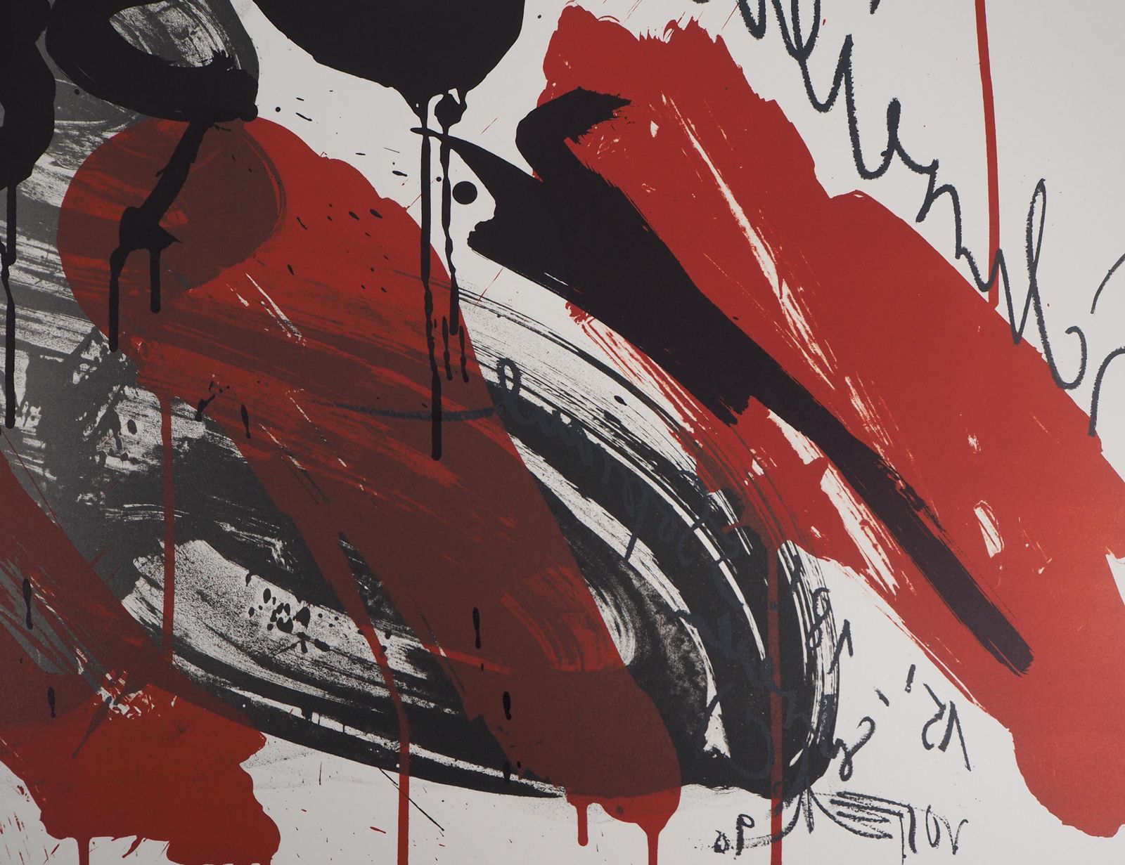 Wolf Vostellthe Scream,  The Soprano   Original Handsigned Lithograph   Ltd 85 Cop (Fluxus)1990 photo buy