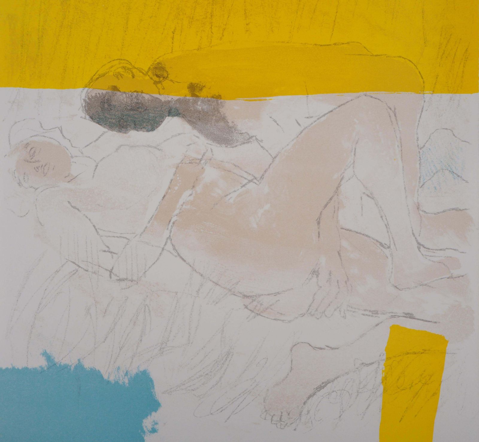 Paul Guiramandlovers In The Early Morning   Original Handsigned Lithograph1966 photo Art