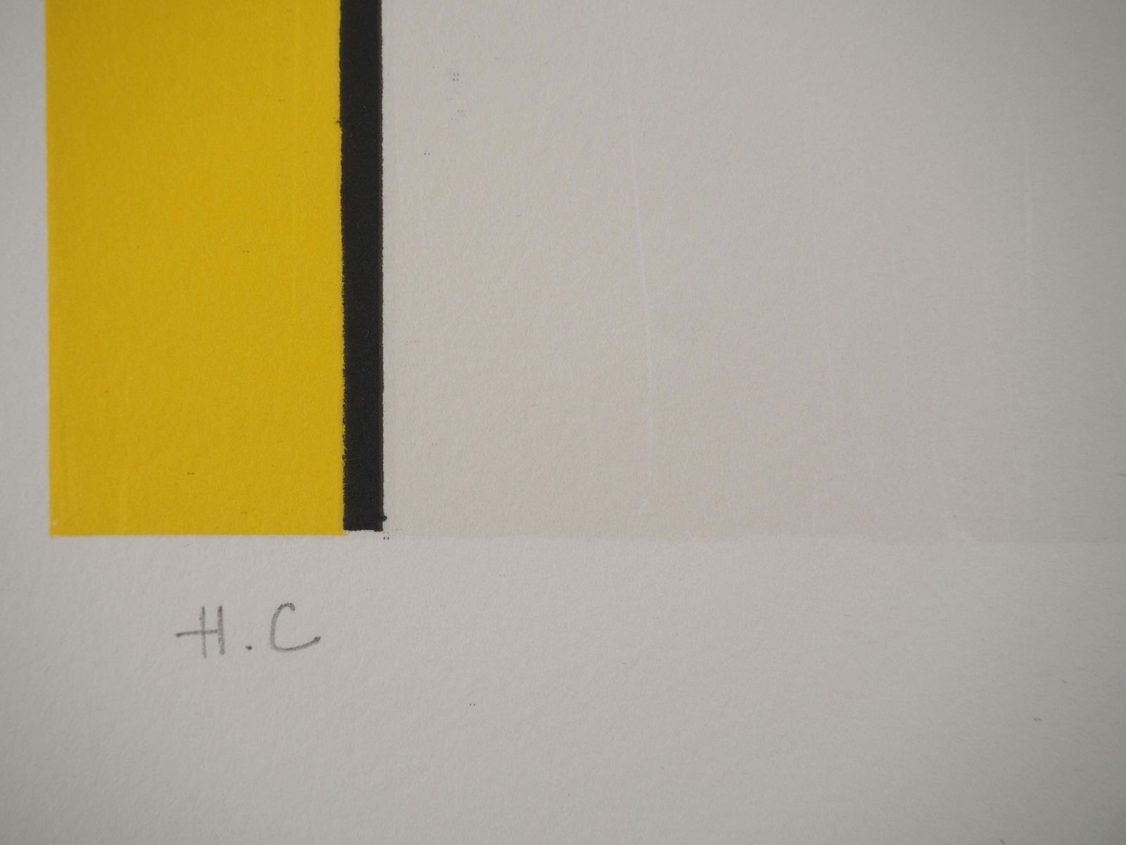Composition C N°III In Red, Blue And Yellow   Lithograph photo vinterior