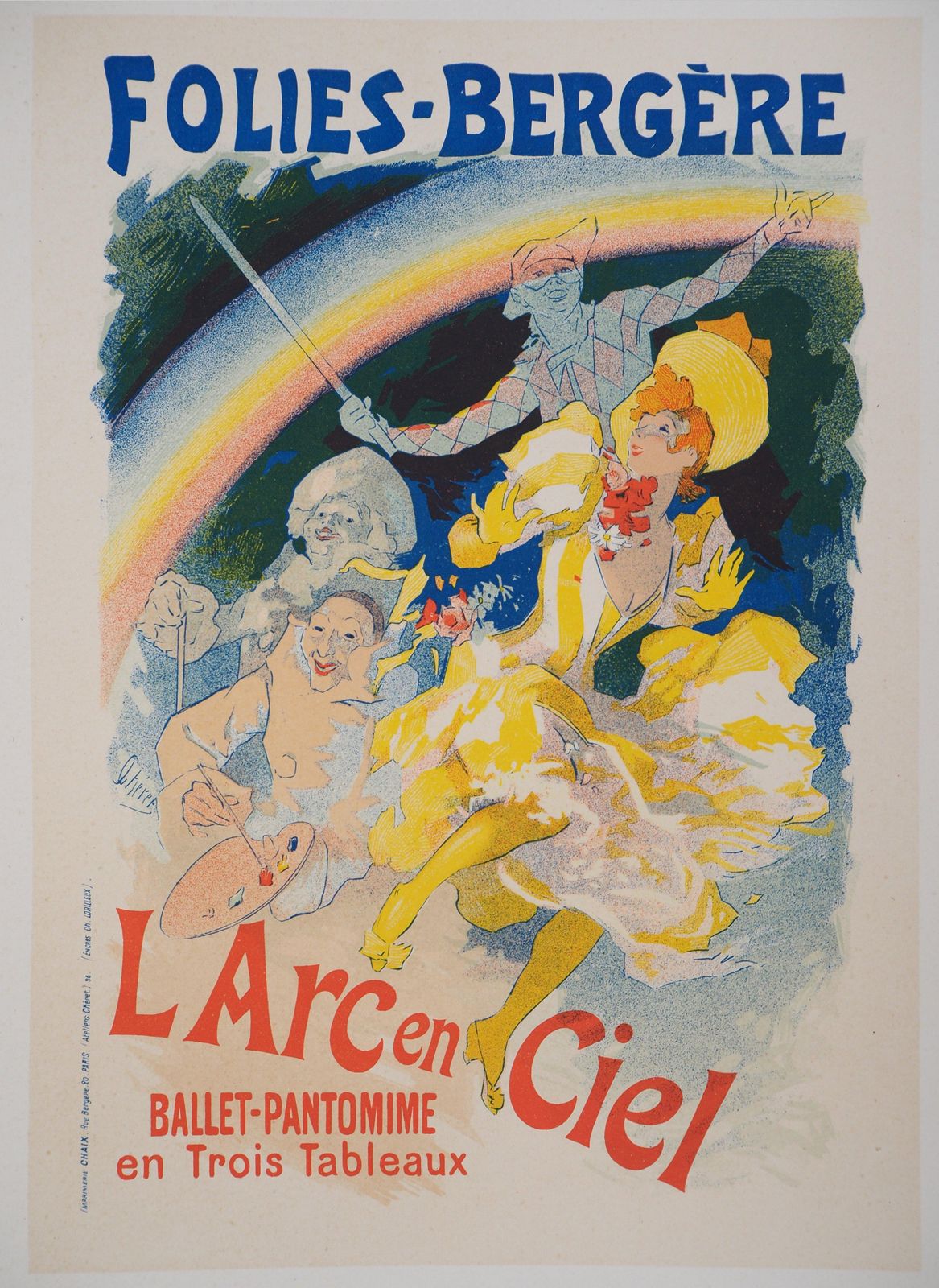 Jules Chéretfolies Bergère   Lithograph (Les Maîtres De L'affiche), 18951895