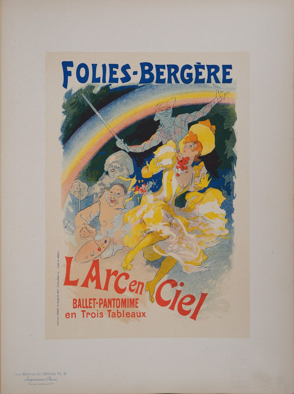 Jules Chéretfolies Bergère   Lithograph (Les Maîtres De L'affiche), 18951895 photo furniture