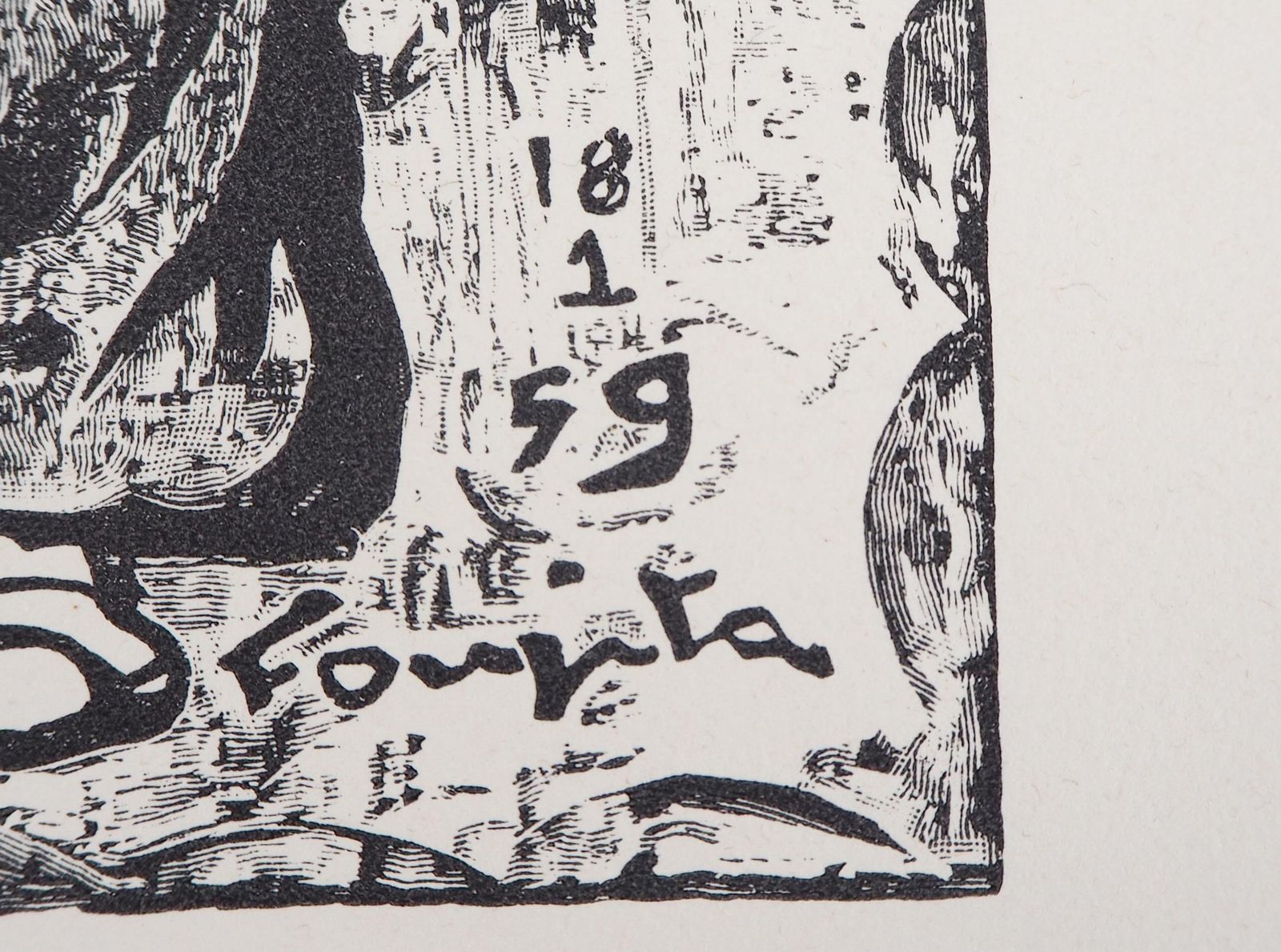 Léonard Tsuguharu Foujitathe Fortune Teller   Original Woodcut (Buisson #60.109)1960 photo for sale