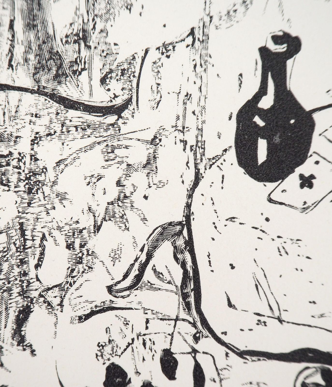 Léonard Tsuguharu Foujitathe Fortune Teller   Original Woodcut (Buisson #60.109)1960 photo 637.0
