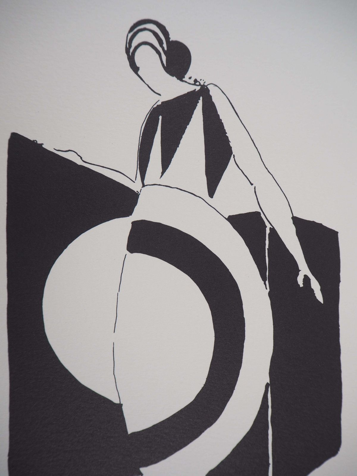 Sonia Delaunaywoman With Art Deco Dress   Lithograph (Artcurial Edition)1994 photo 425.0