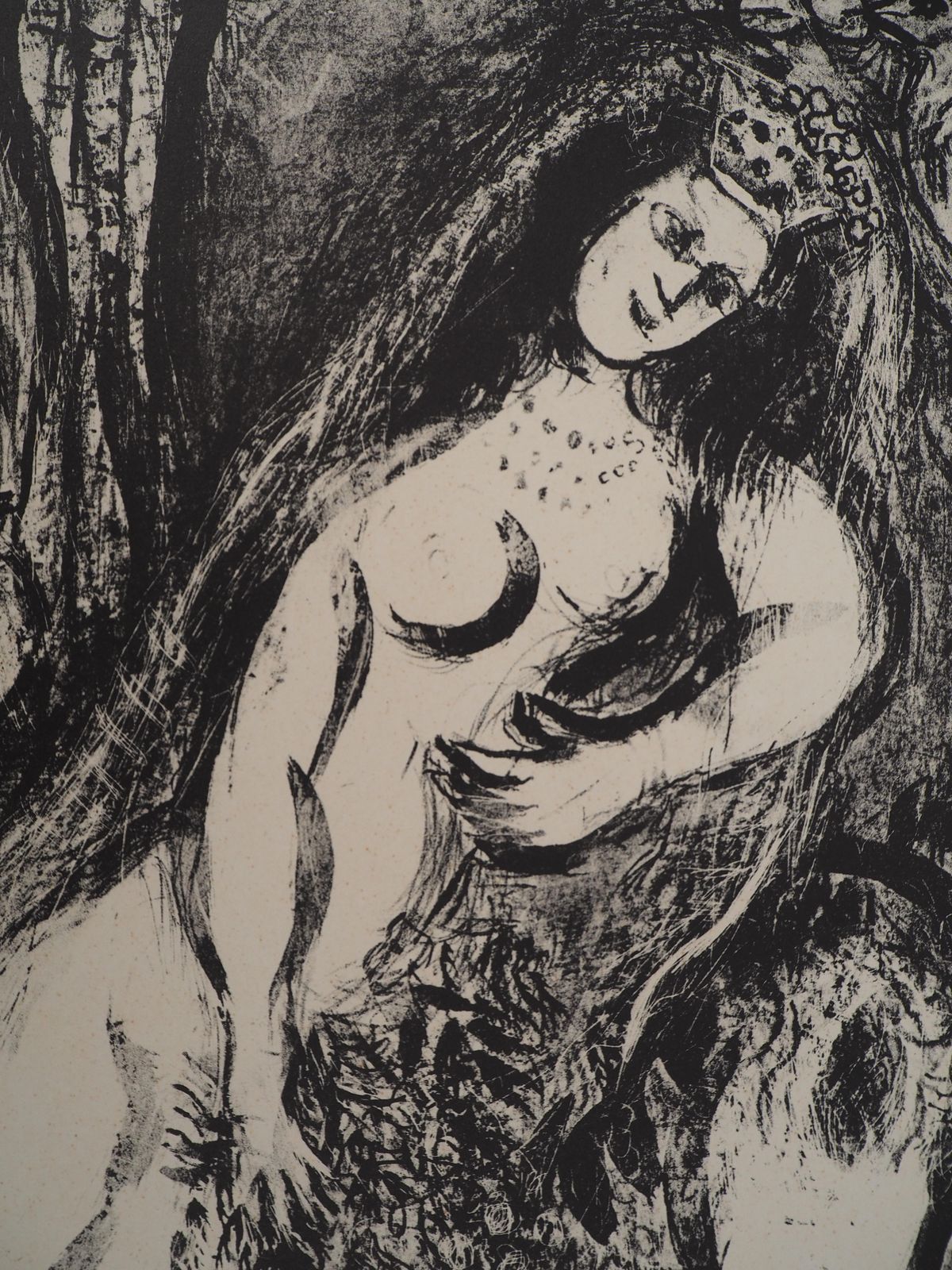 Marc Chagallthe Circus : Dreaming Bride   Original Lithograph (Mourlot #525)1967 photo for sale