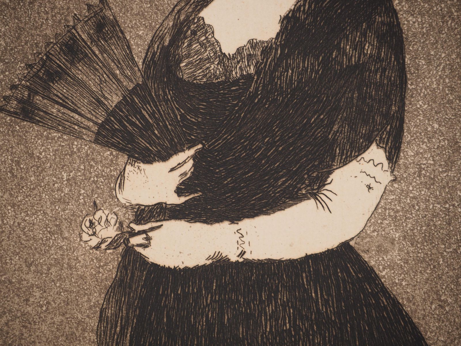 édouard Manetwoman With Mantilla   Original Etching (Guerin #51 Fisher #46)1869 photo vinterior