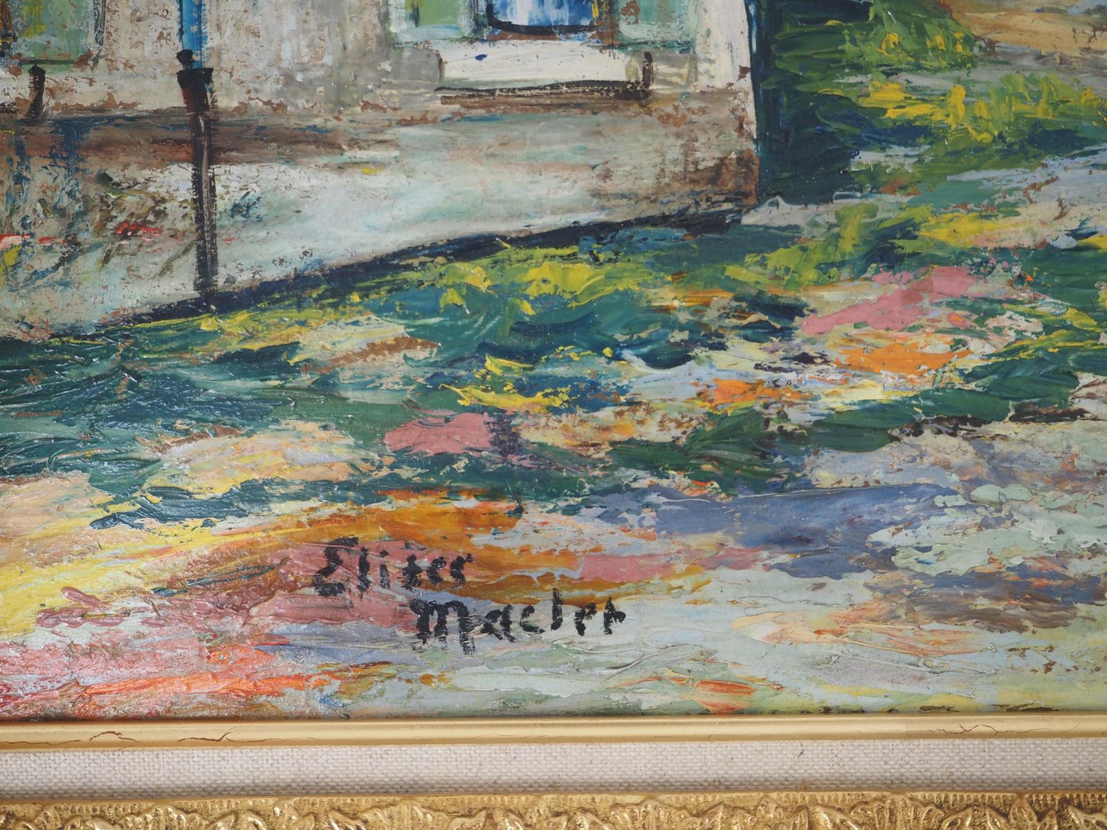 élisée Macletnormandy : The Old Roman Church   Original Oil On Panel   Signed (Cottel #217) photo for sale