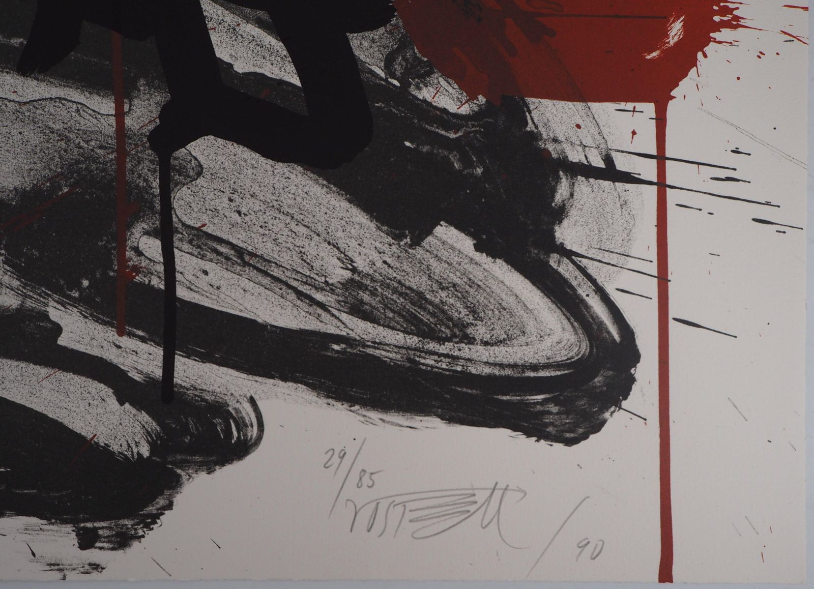 Wolf Vostellthe Scream,  The Torero   Original Handsigned Lithograph   Ltd 85 Cop (Fluxus)1990 photo for sale