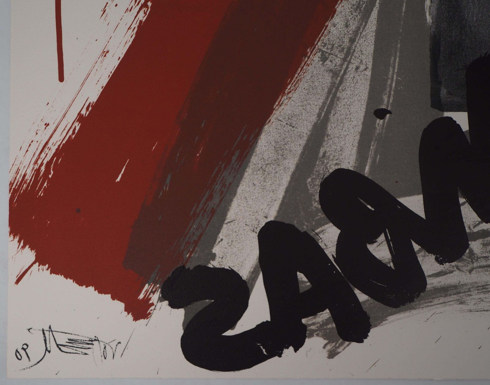 Wolf Vostellthe Scream,  The Torero   Original Handsigned Lithograph   Ltd 85 Cop (Fluxus)1990 photo Art