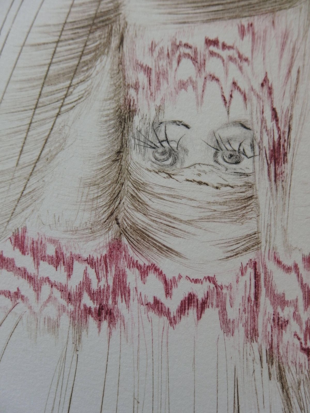 La Reine Avait Bliaut De Sole ("The Queen With Silk Tunic"), Etching, Handsigned1970 photo Art