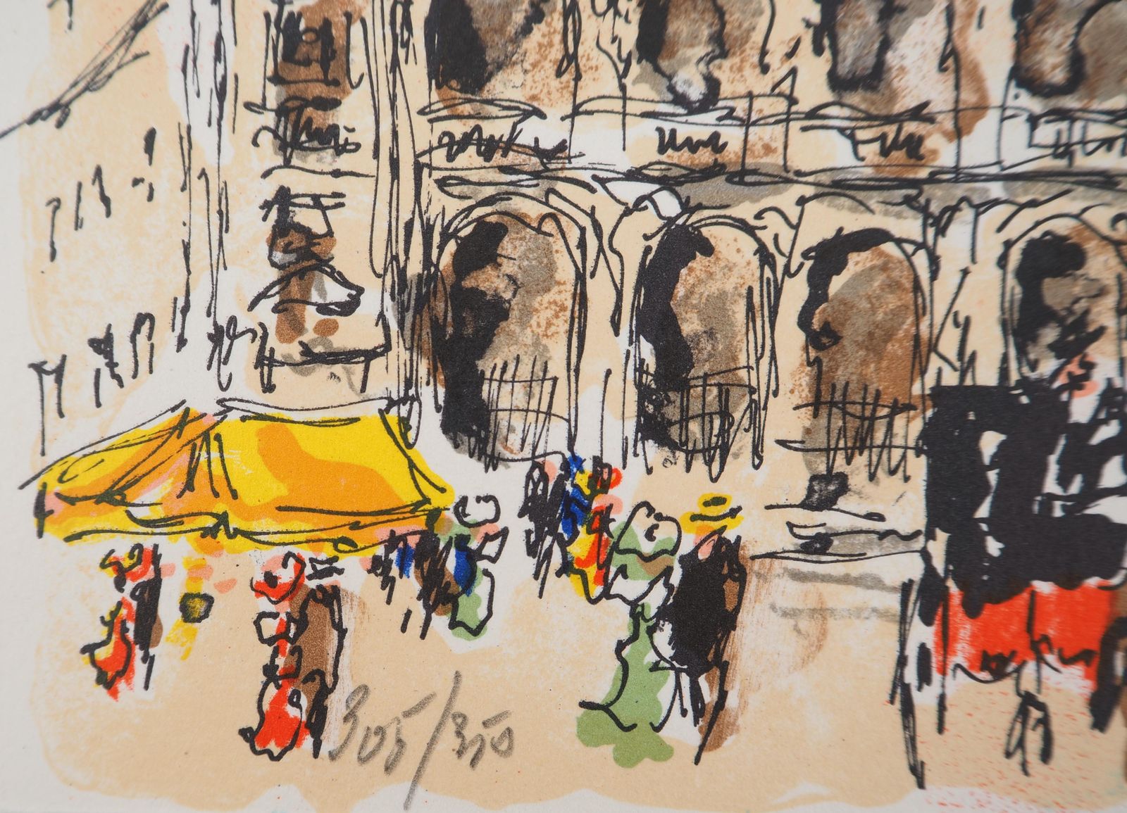 Urbain Huchetparis : Opera Square   Original Lithograph Handsigned And Numbered1980 photo 102.0