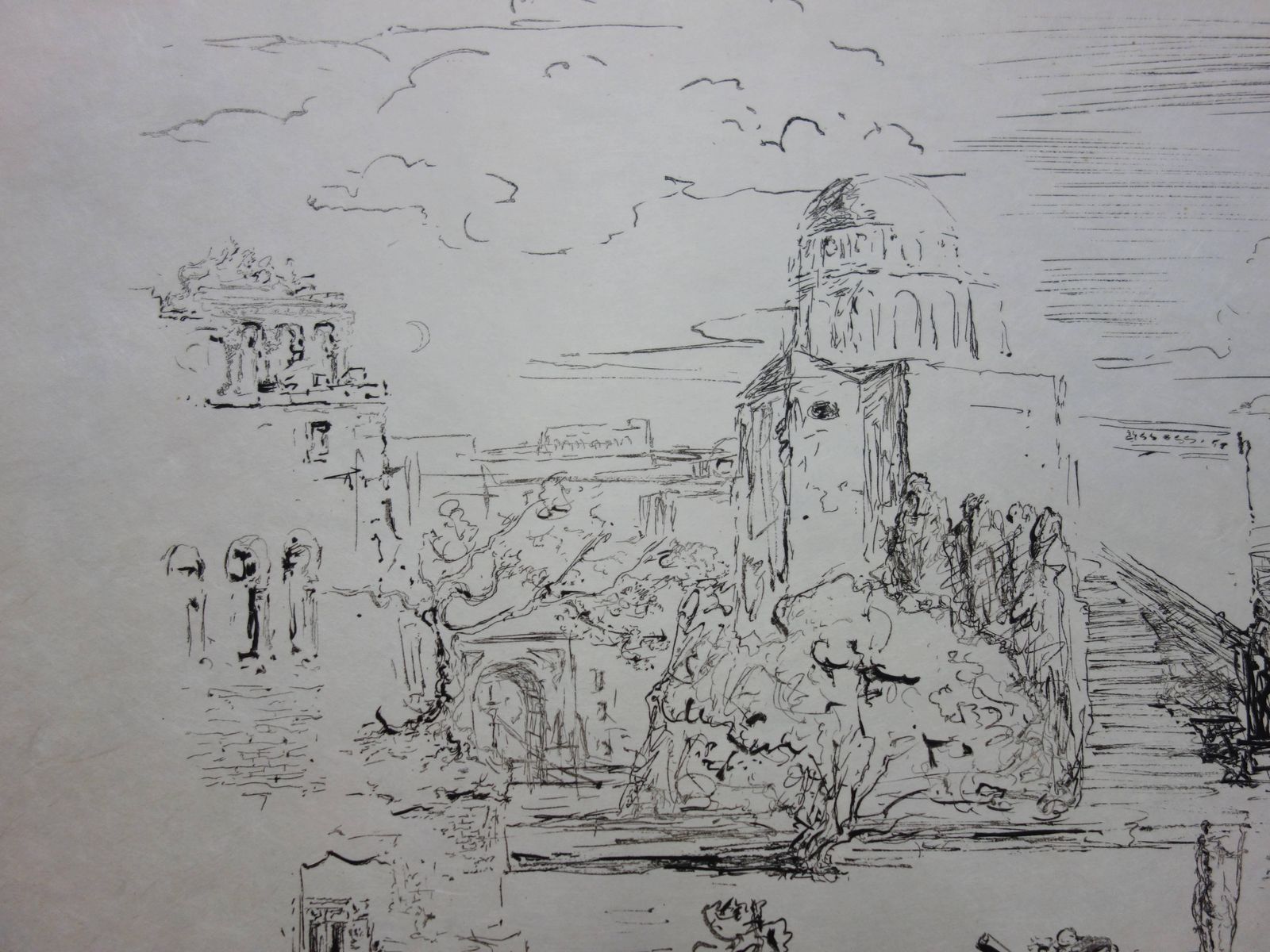 Rome And Cadaques   Original Etching   19731973 photo vinterior
