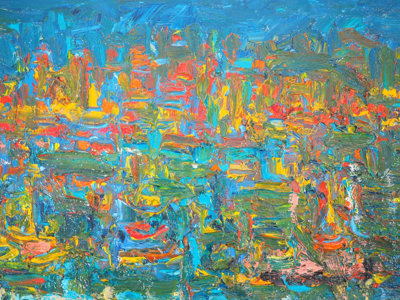 André Cottavoznight In Saint Tropez Harbor   Original Oil Painting, Signed photo Art