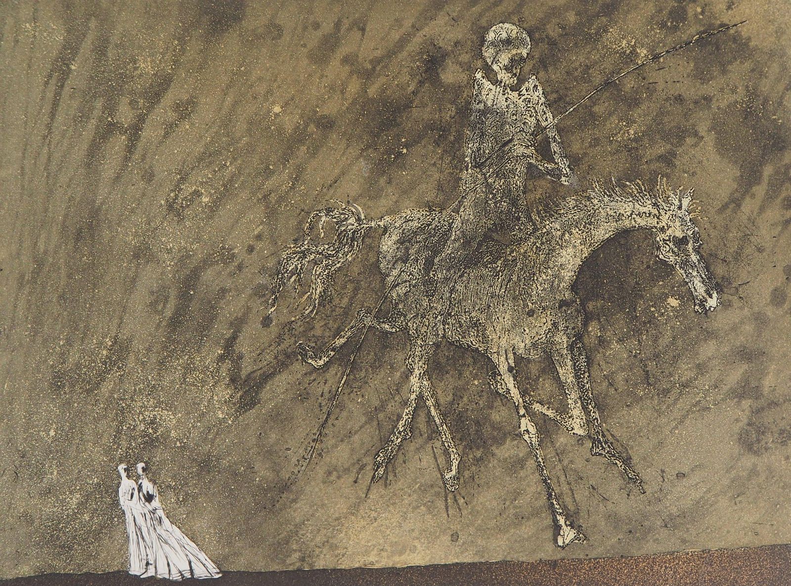 Lars Booneiric Horserider, 1975   Original Handsigned Etching1975 photo for sale