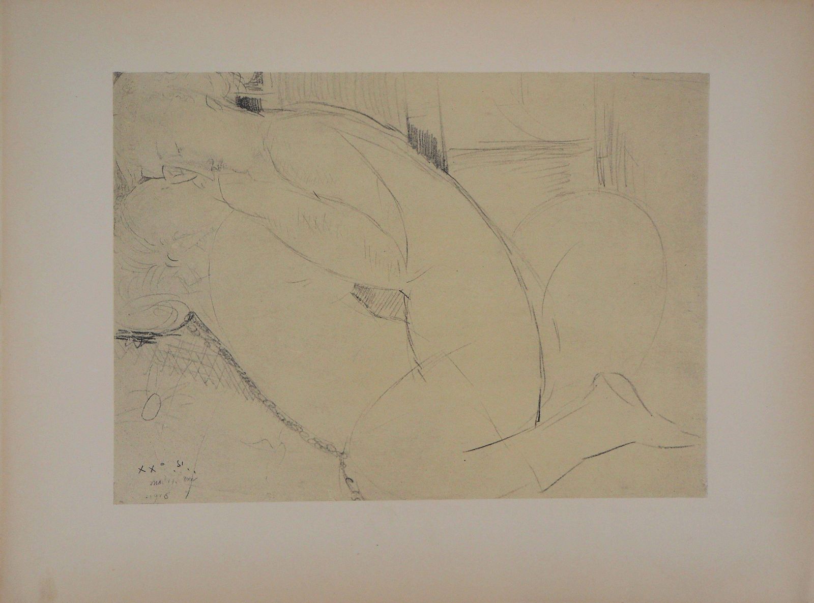 Lovers : The Kiss   Lithograph Signed In The Plate (Leda 1960) photo for sale