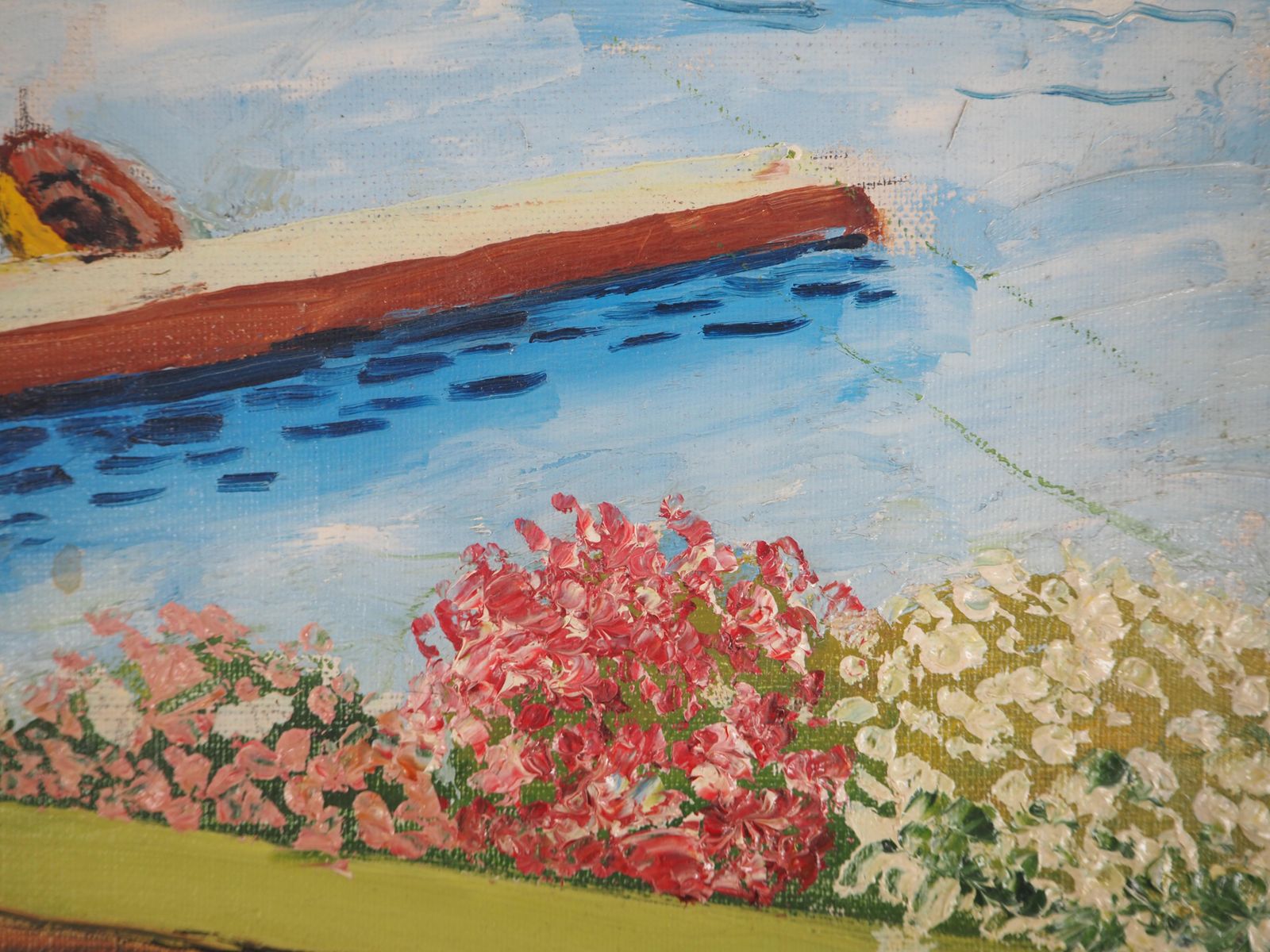 élisée Macletfrench Riviera : The Small Harbor Of Beaulieu   Oil On Canvas   Signed photo buy