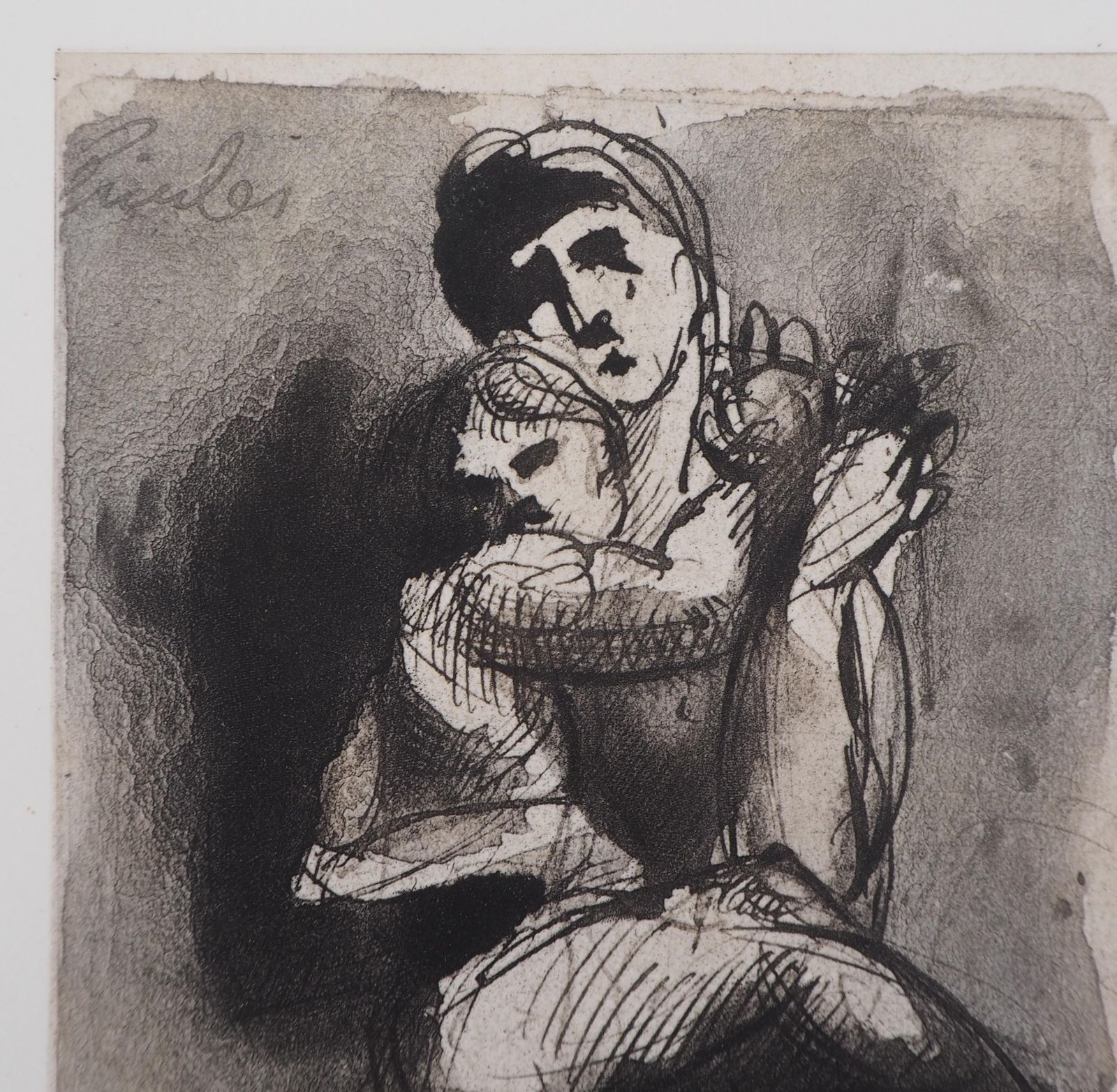 (After) Auguste Rodinmaternity : Woman And Child   Etching, 18971897 photo Art